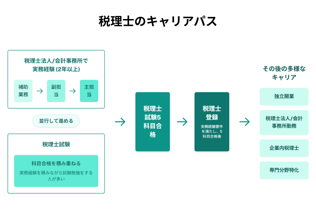 税理士のキャリアパス