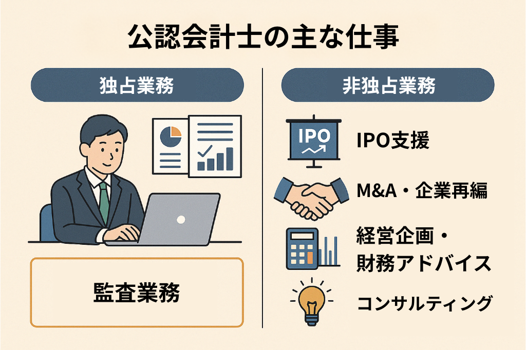 公認会計士の主な仕事